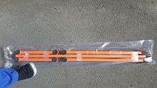 Реактивная штанга комплект 2101 профильная труба. оранжевая втулки рычага 2108