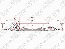 Рейка рулевая RENAULT LOGAN/LADA LARGUS 06- (Г/У) LHD ST-6001 547 608
